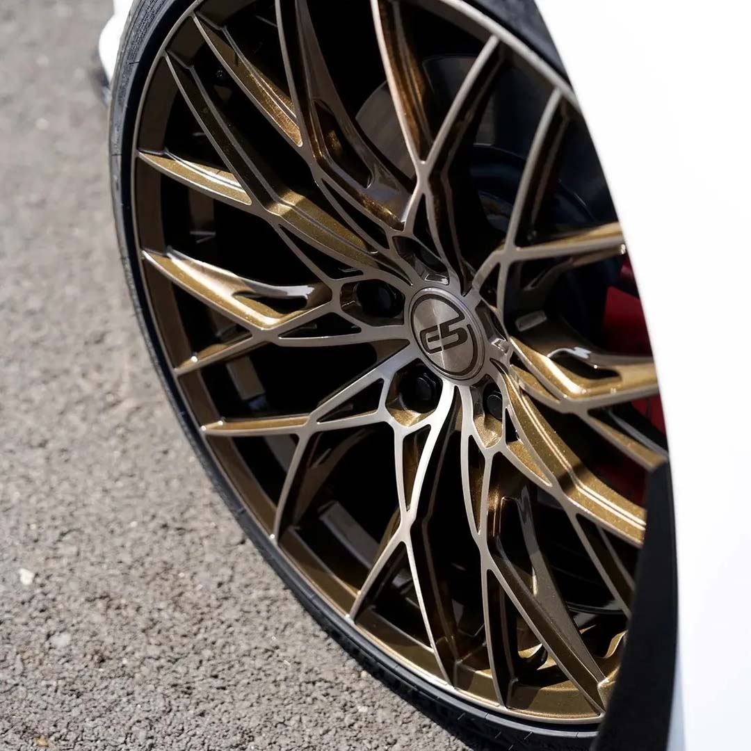 20/21" E5 Sebring Bronze Brushed Tint 20x9 21x12 Concave Wheels for Corvette C8 Stingray (2020-2027) | Set of 4