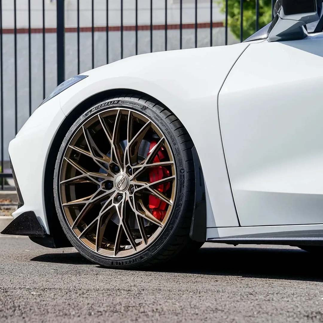 20/21" E5 Sebring Bronze Brushed Tint 20x9 21x12 Concave Wheels for Corvette C8 Stingray (2020-2027) | Set of 4