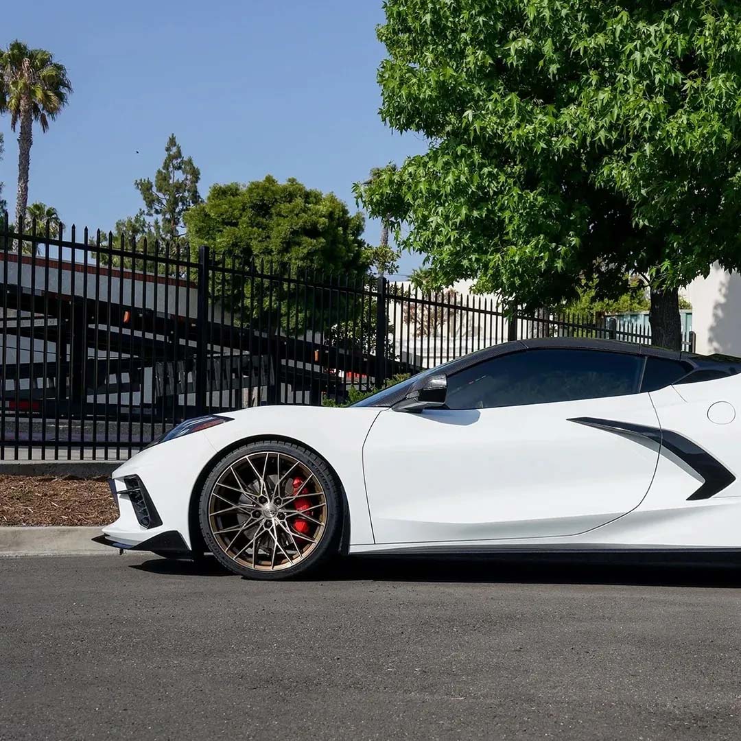 20/21" E5 Sebring Bronze Brushed Tint 20x9 21x12 Concave Wheels for Corvette C8 Stingray (2020-2027) | Set of 4