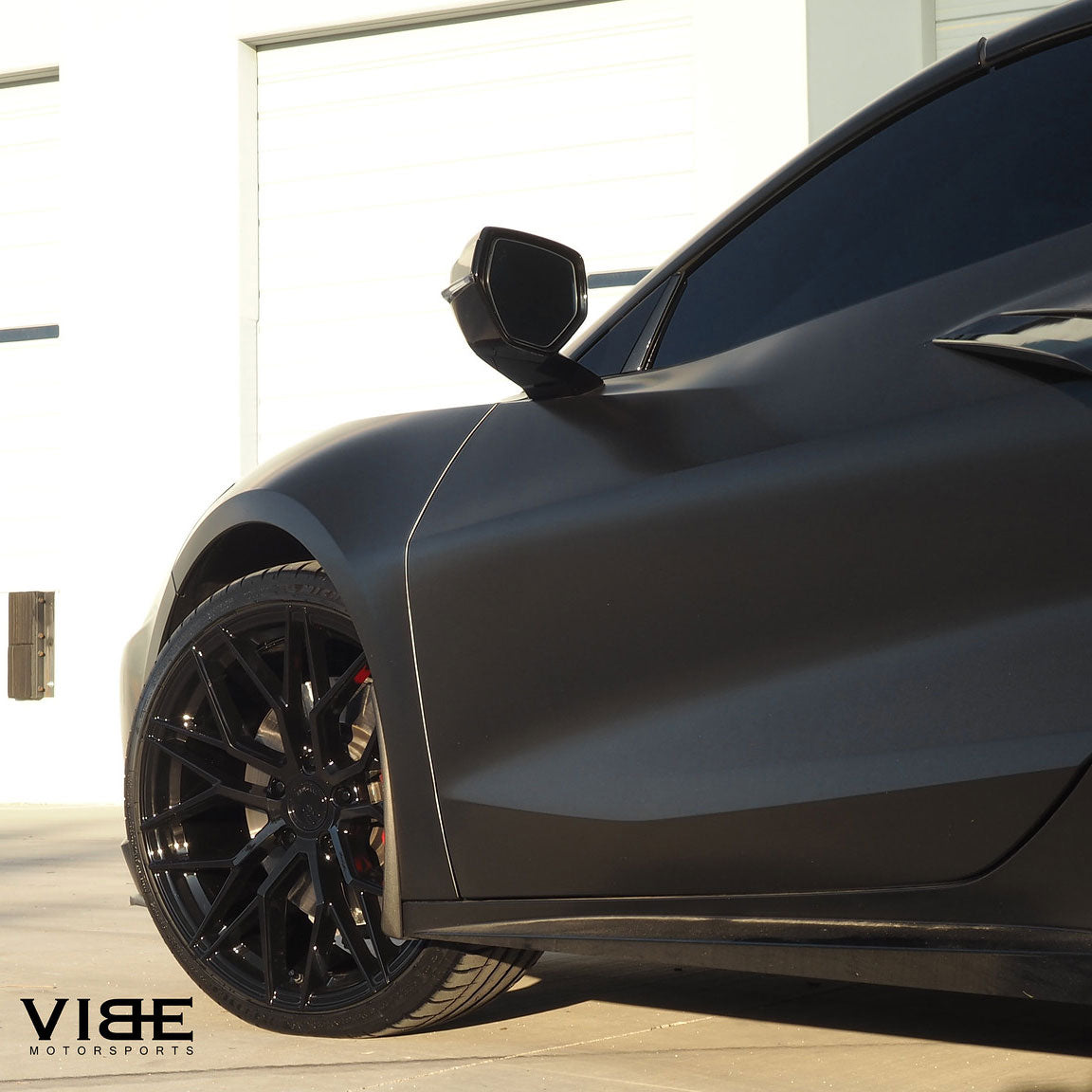 20/21" Avant Garde M520R Black 20x9 21x12 Wheels Rims Fits Chevrolet Corvette C8