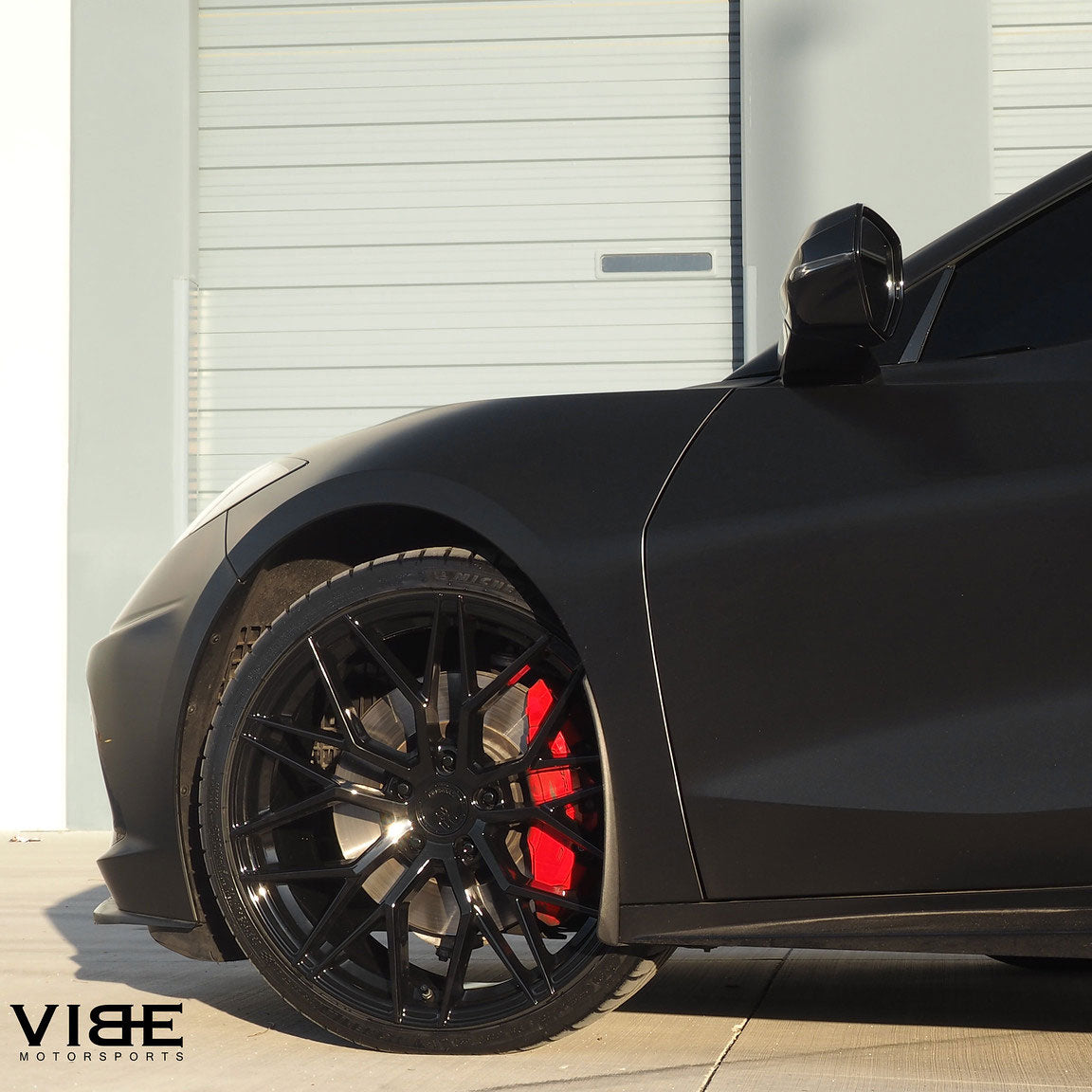 20/21" Avant Garde M520R Black 20x9 21x12 Wheels Rims Fits Chevrolet Corvette C8