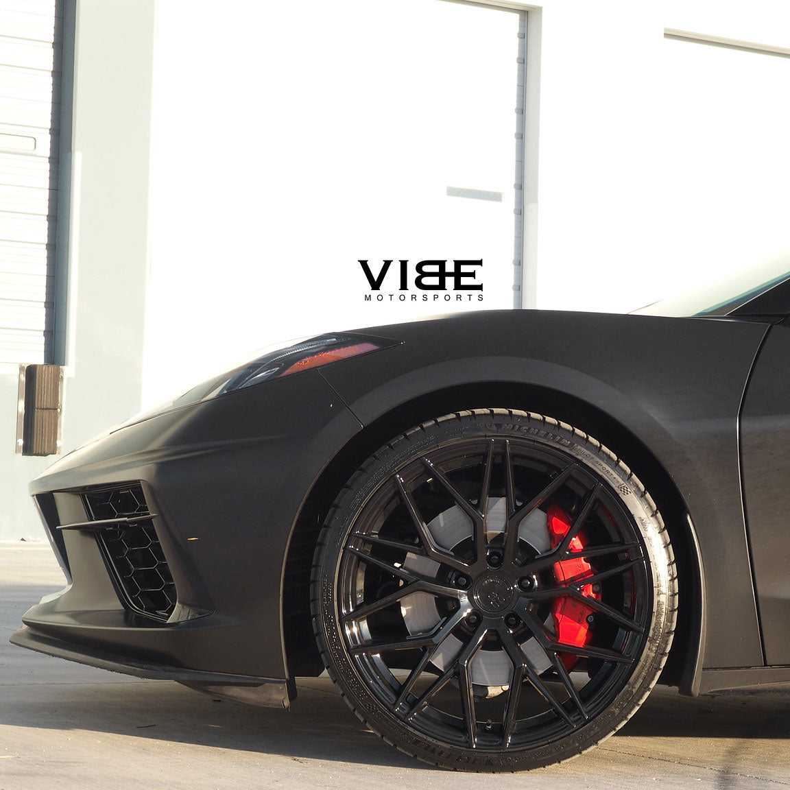 19/20" Avant Garde M520R Black 19x8.5 20x11 Wheels Rims Fits Chevy Corvette C8