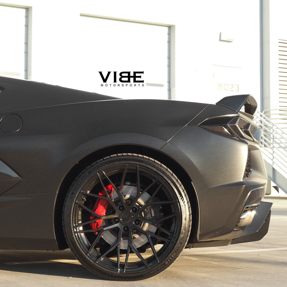 19/20" Avant Garde M520R Black 19x8.5 20x11 Wheels Rims Fits Chevy Corvette C8