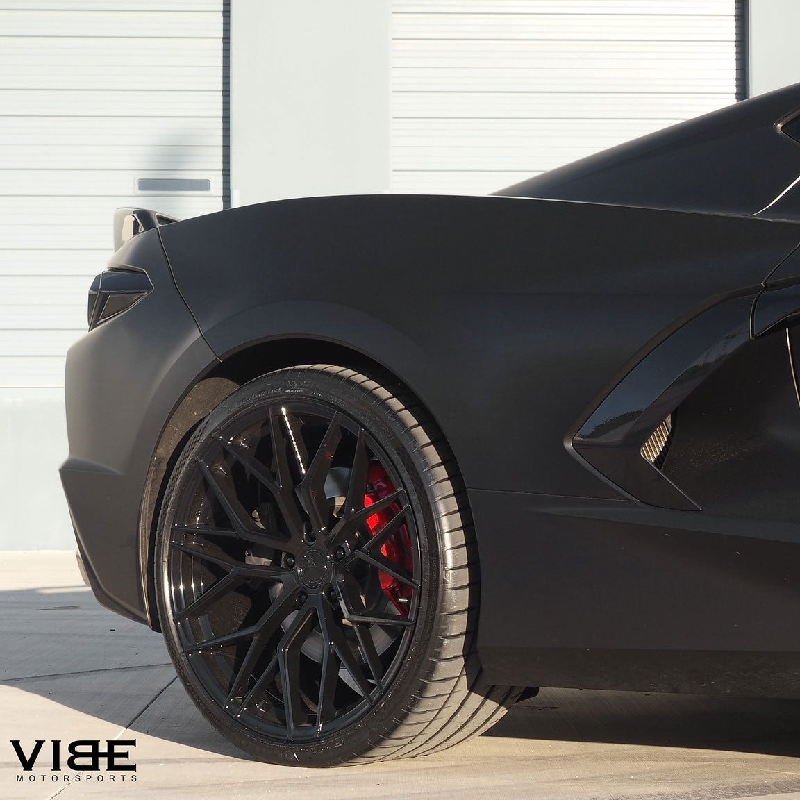 20/21" Avant Garde M520R Black 20x9 21x12 Wheels Rims Fits Chevrolet Corvette C8