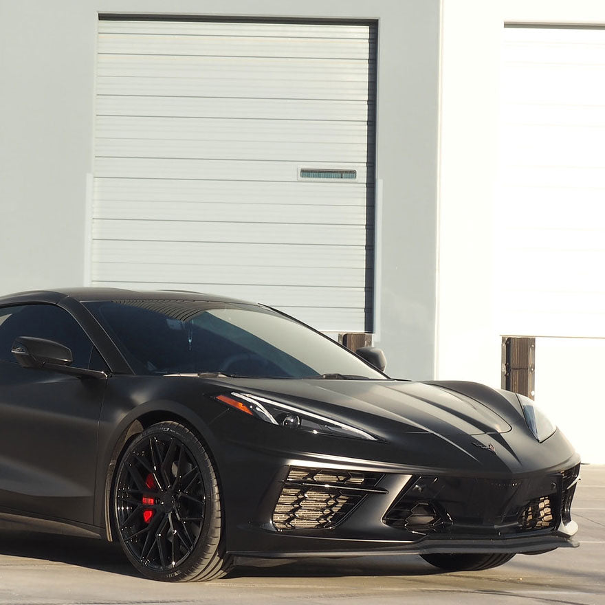 19/20" Avant Garde M520R Black 19x8.5 20x11 Wheels Rims Fits Chevy Corvette C8