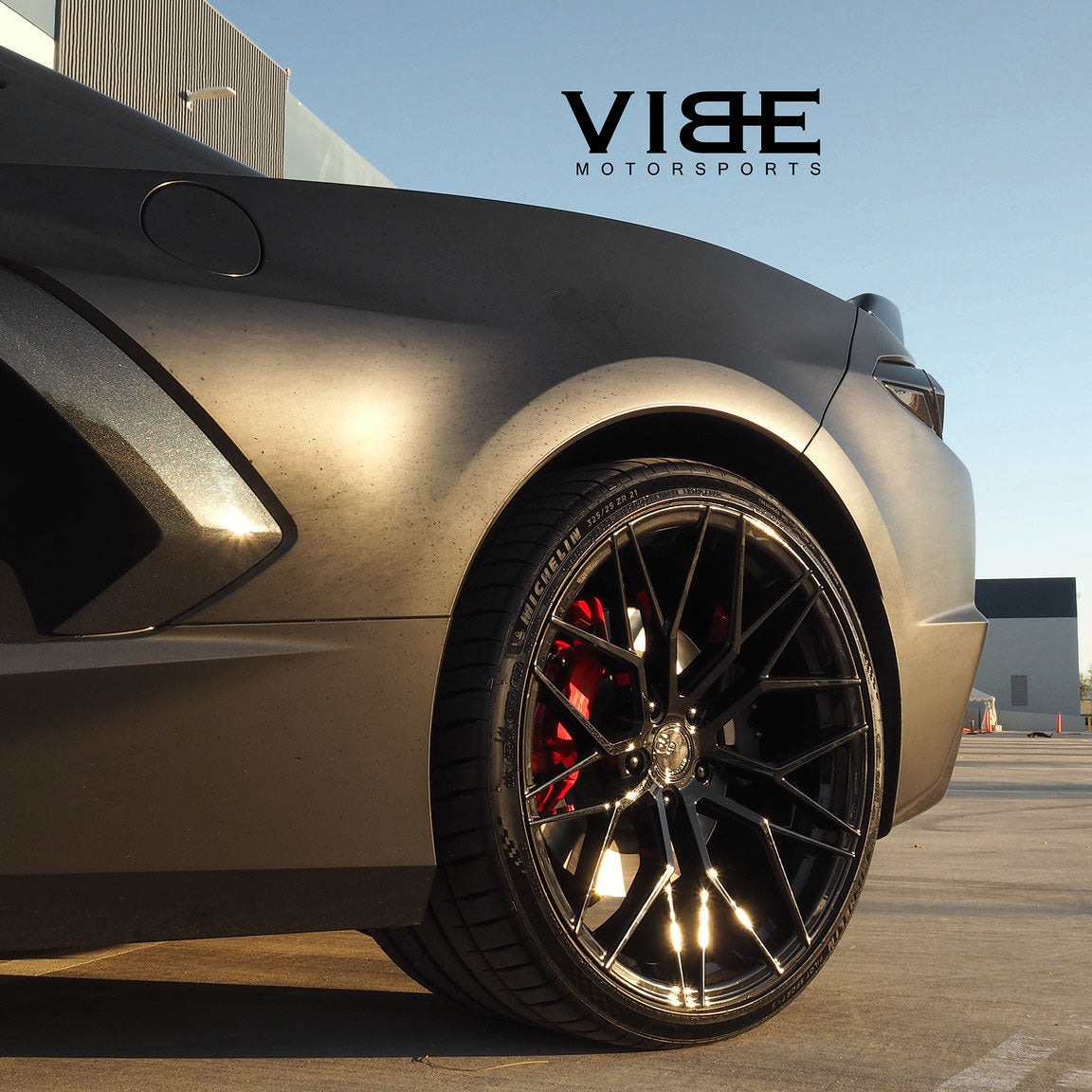 20/21" Avant Garde M520R Black 20x9 21x12 Wheels Rims Fits Chevrolet Corvette C8