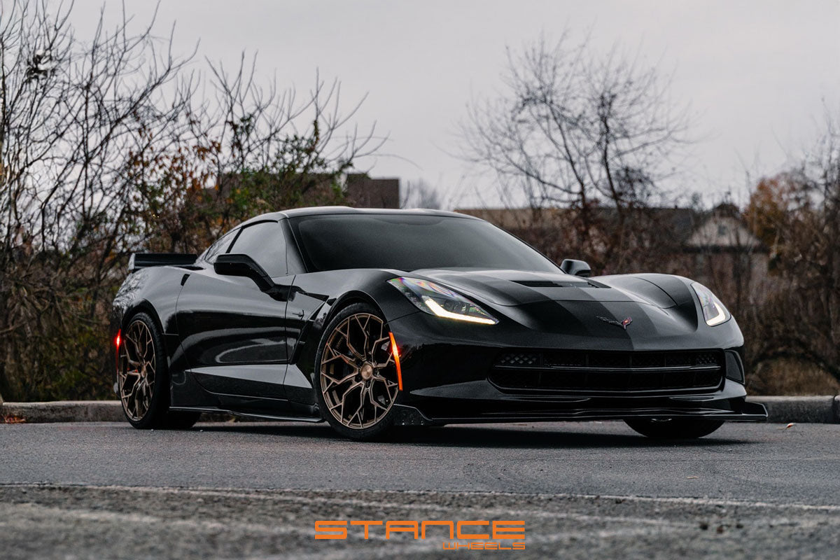 19/20" Stance SF10 Bronze 19x10 20x12 Wheels Rims Fits Corvette C7 Z06 GS
