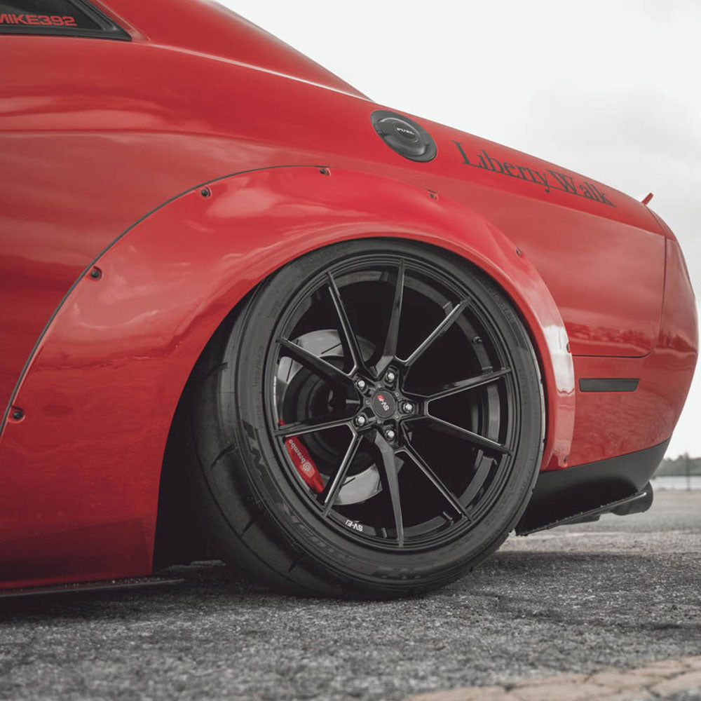 20" SAVINI SV-F4 GRAPHITE CONCAVE WHEELS RIMS FITS DODGE CHALLENGER RT SE