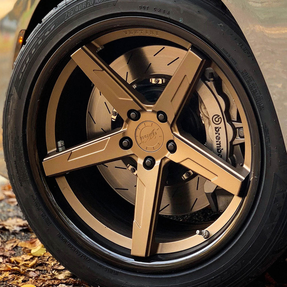 20" Vertini RFS1.7 Bronze 20x9 Rims Wheels Fits Audi TT TTS