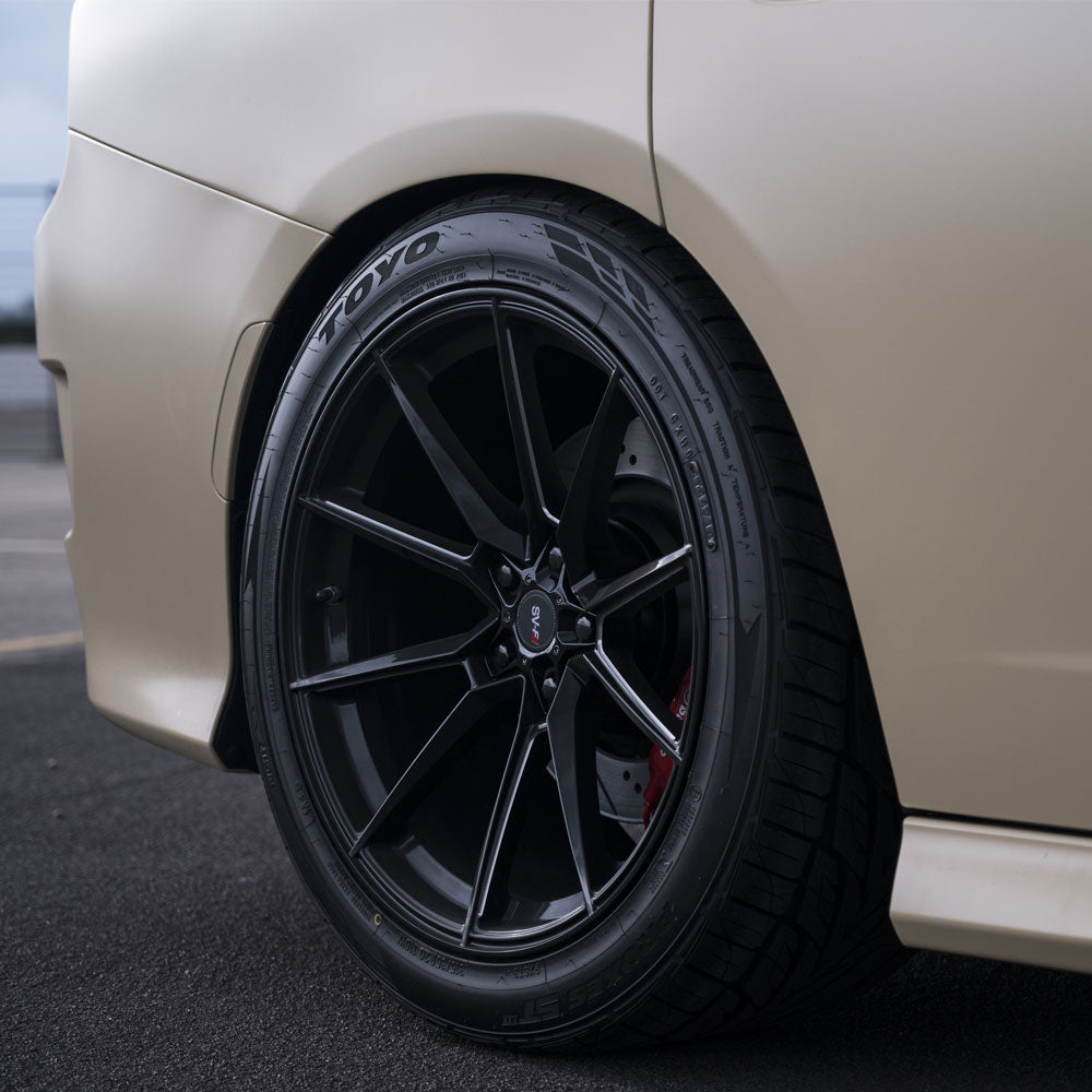 20" SAVINI SV-F4 GRAPHITE CONCAVE WHEELS RIMS FITS DODGE CHALLENGER RT SE