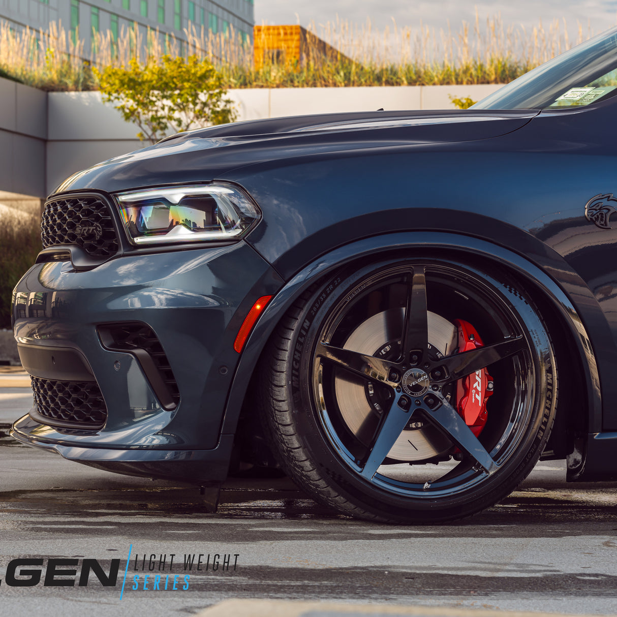 22" Velgen Classic5 22x10.5 Gloss Black Concave Wheels Rims Fits Dodge Durango