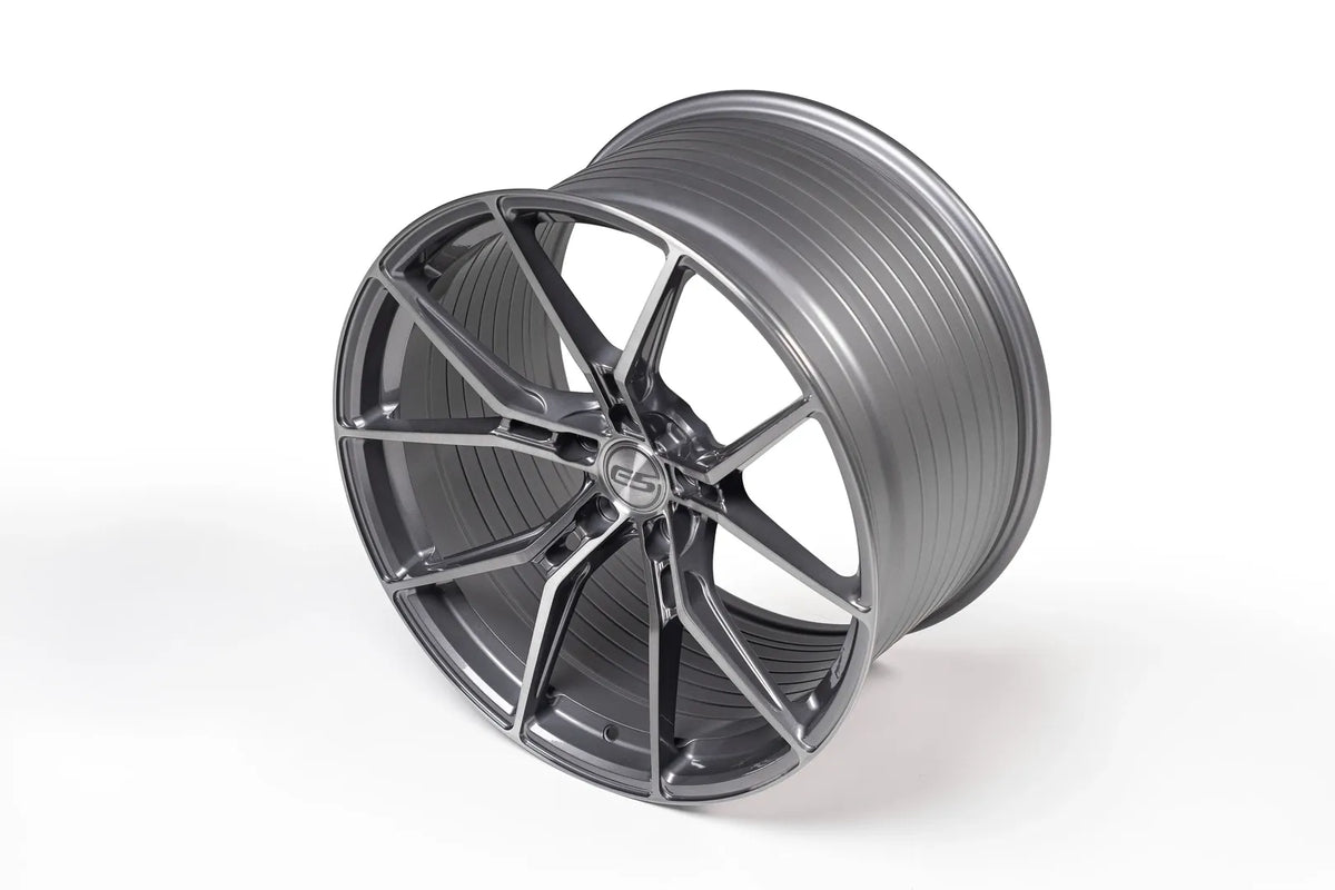 E5 Daytona Form Forged wheels - installed on a C8 Corvette