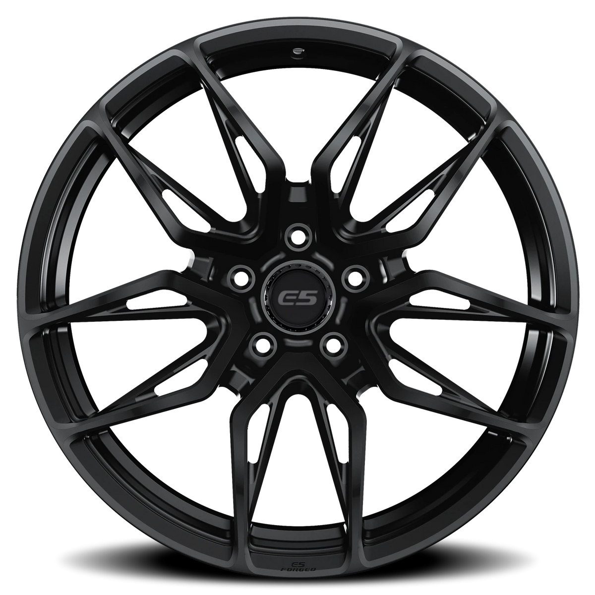 E5 Forged Laguna Satin Black wheel for C8 Corvette Z06 / E-Ray / ZR1 - side profile