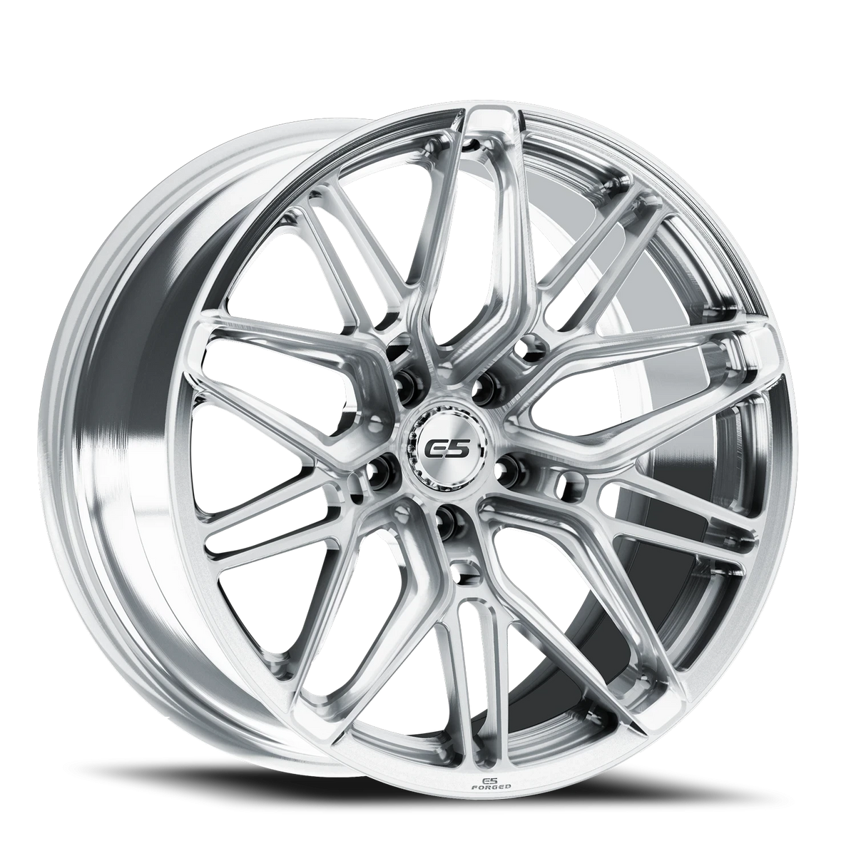 E5 Forged Sonoma Brushed Aluminum wheel for C8 Corvette Z06 / E-Ray / ZR1 - face view