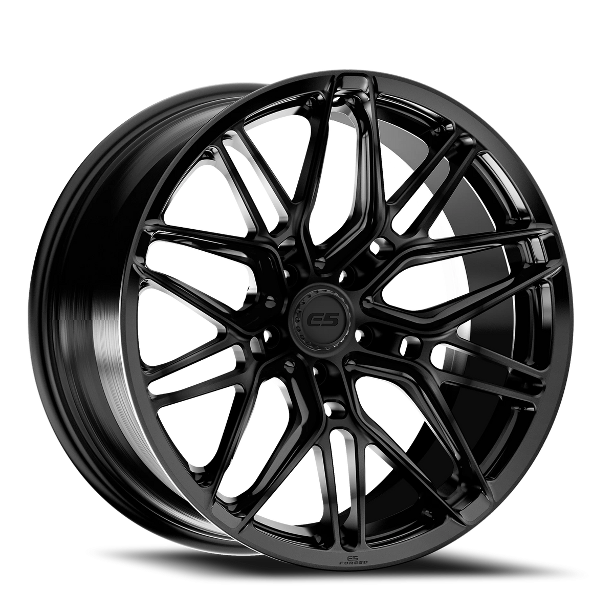 E5 Forged Sonoma Satin Black wheel for C8 Corvette Z06 / E-Ray / ZR1 - face view