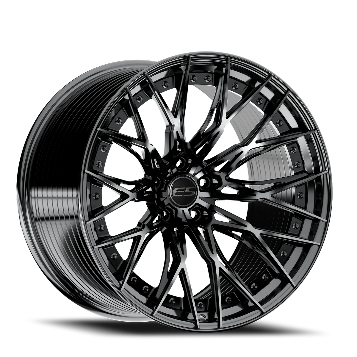 E5 Sebring 2P Gloss Black 21x13 rear wheel for C8 Corvette Z06 / E-Ray / ZR1
