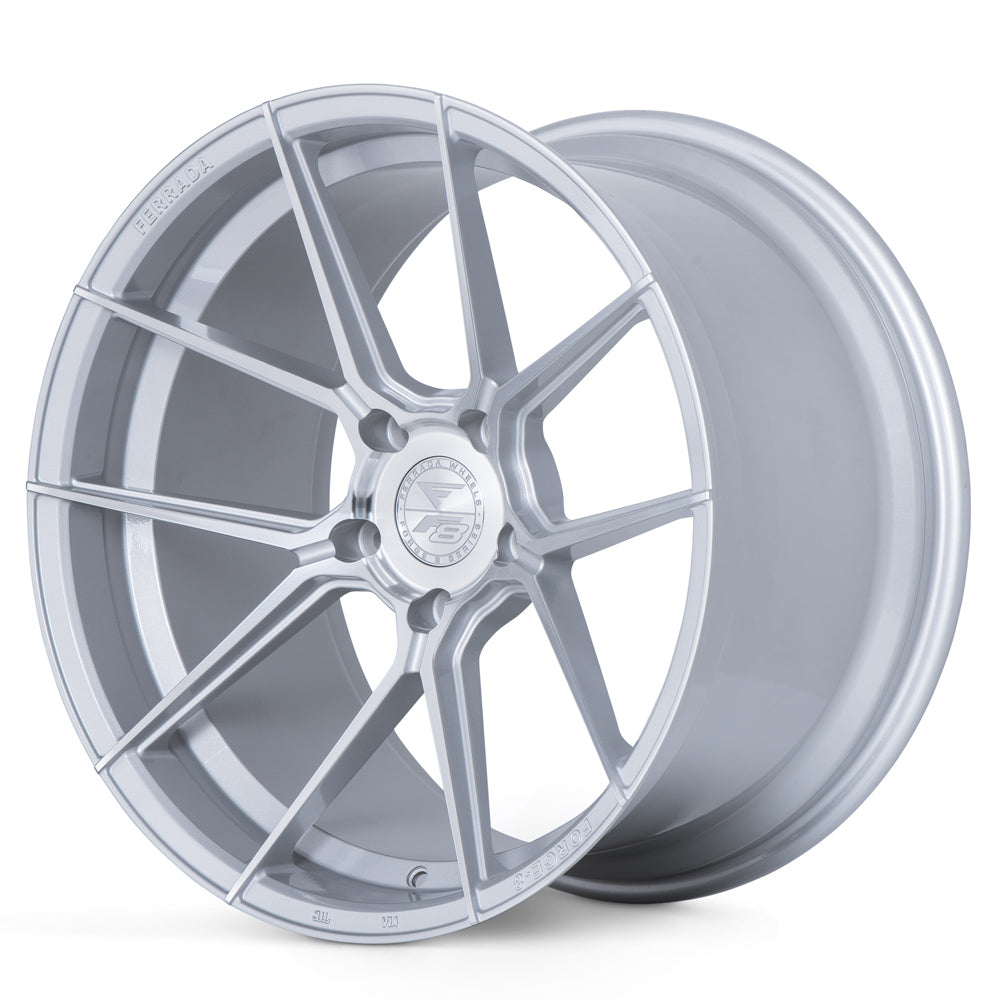 21" Ferrada FR8 Silver 21x9 Forged Concave Wheels Rims Fits Tesla Model S