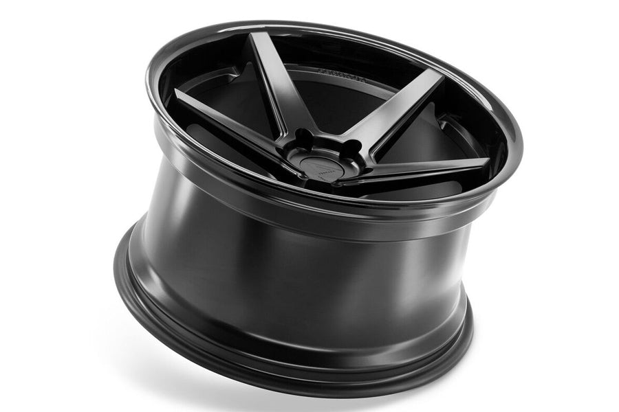 19" FERRADA FR3 BLACK CONCAVE WHEELS RIMS FITS AUDI B8 A4 S4