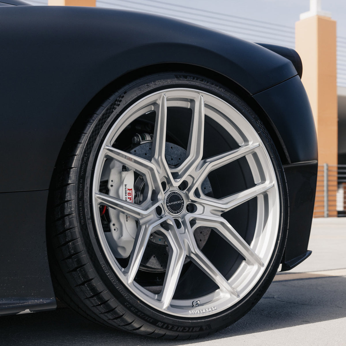 20" MV Forged MVF5 Silver 20X9 20X11 Concave Wheels Fits Lamborghini Gallardo