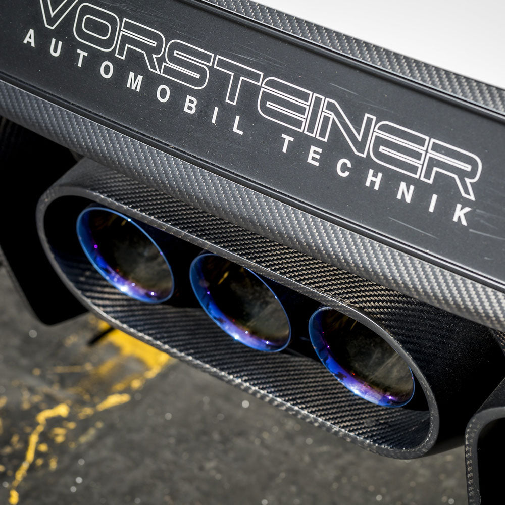 Vorsteiner 458-VX Aero Rear Bumper Carbon Fiber & Exhaust Tips Fits Ferrari 458