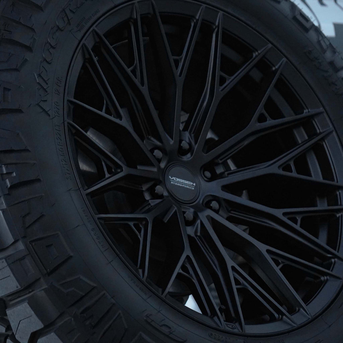 22" Vossen HFX6 Satin Black 22x9.5 Concave Wheels Rims Fits Ford F150 2015-2020