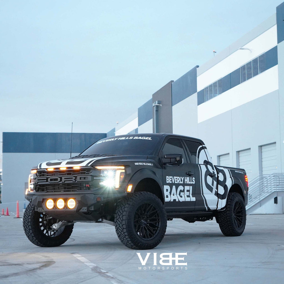 20" Vossen HFX6 Satin Black 20x9.5 Concave Wheels Rims Fits Ford F150 2015-2020