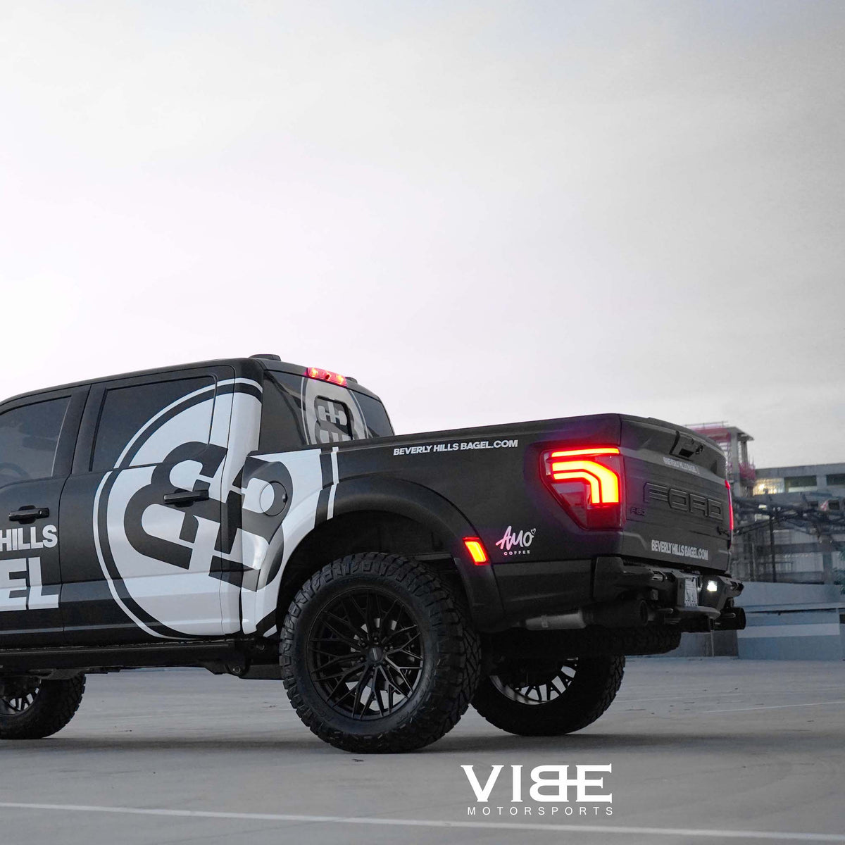 22" Vossen HFX6 Satin Black 22x9.5 Concave Wheels Rims Fits Ford F150 2015-2020