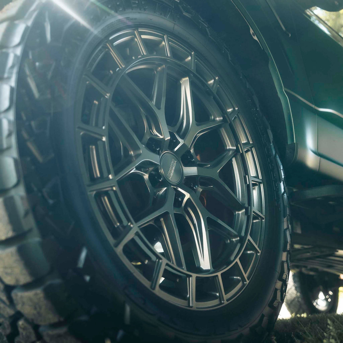 17" Vossen HFX1 Matte Gunmetal 17x9 Concave Wheels Fits Ford F150 2021 and Up