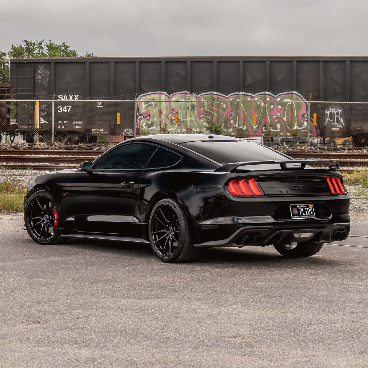 19" Velgen VF5 Gloss Black 19x10 19x11 Concave Wheels Rims Fits Ford Mustang GT