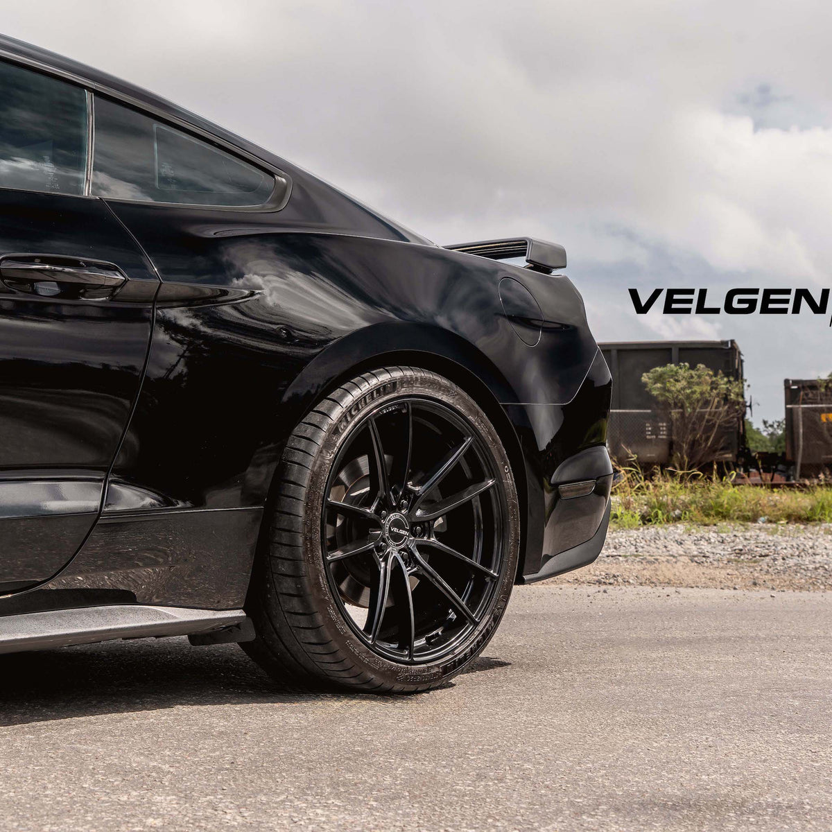 19" Velgen VF5 Gloss Black 19x10 19x11 Concave Wheels Rims Fits Ford Mustang GT