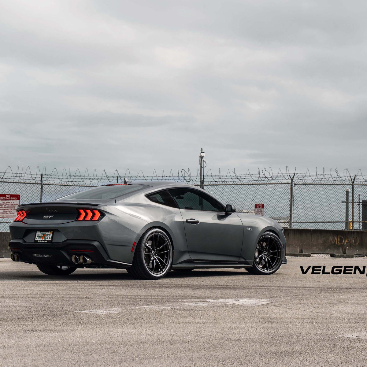 19" Velgen VF5 Gloss Black 19x10 19x11 Concave Wheels Rims Fits Ford Mustang GT