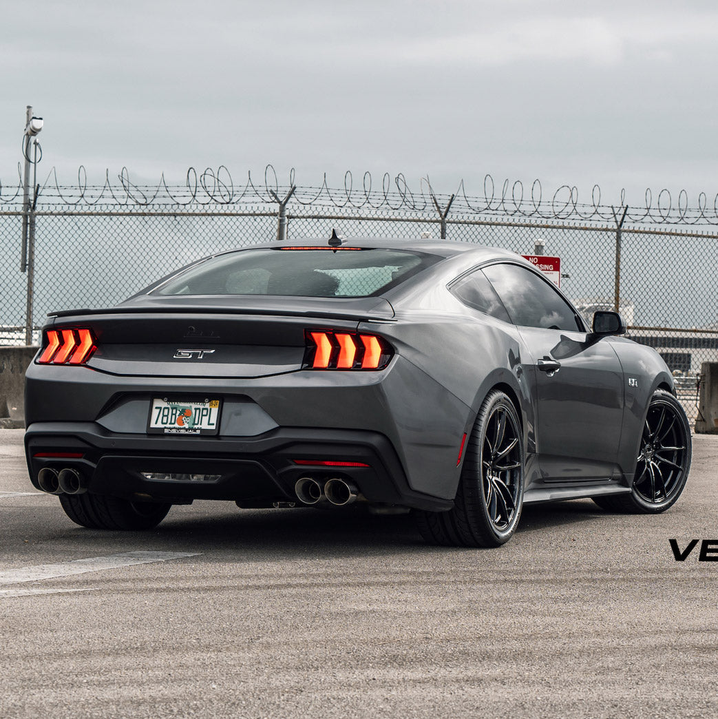 19" Velgen VF5 Gloss Black Concave Wheels Rims Fits Ford Mustang S197