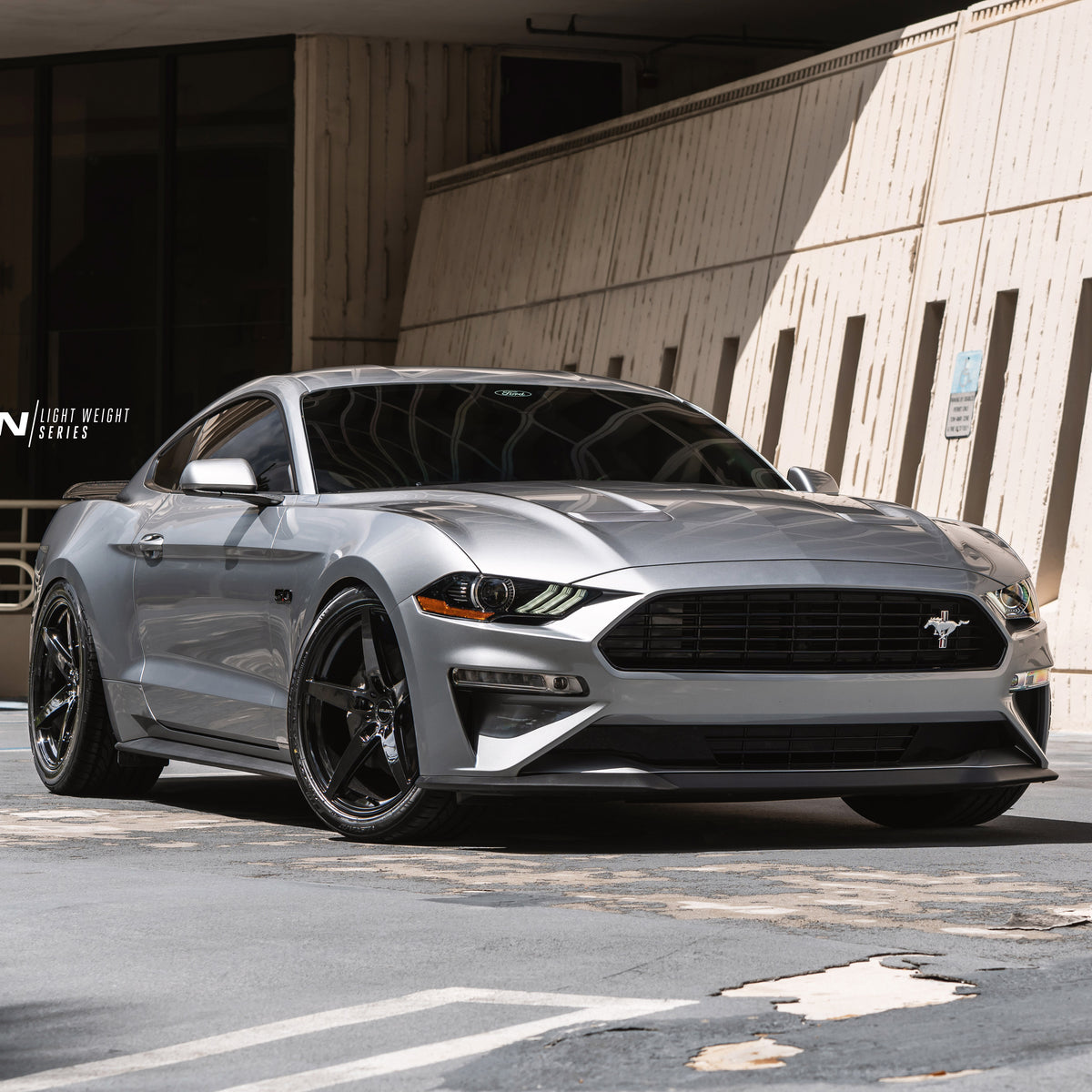 20" Velgen Classic5 Black Concave Wheels Rims Fits Ford Mustang Shelby GT350