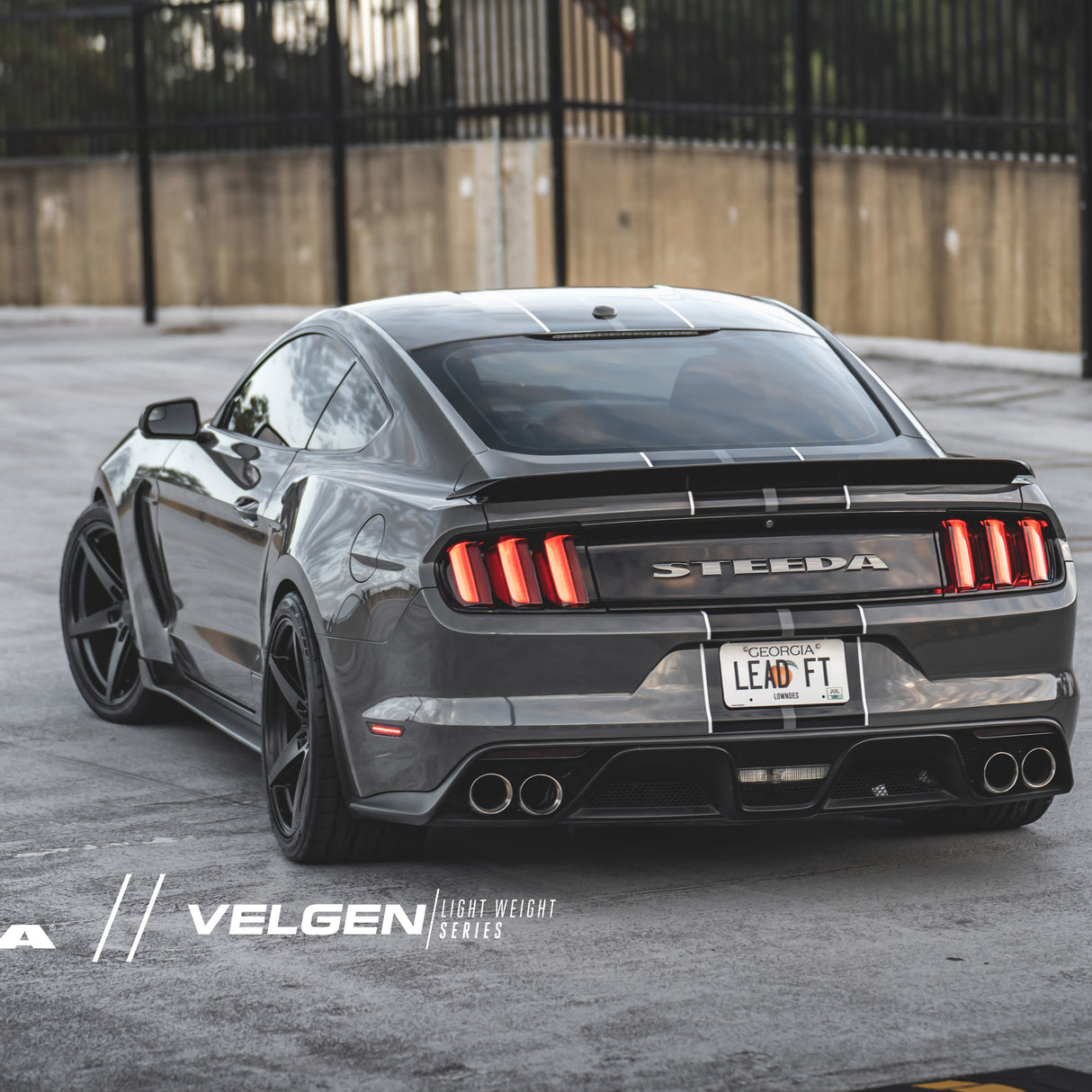 20" Velgen Classic5 Satin Black Concave Wheels Rims Fits Mustang Shelby GT350