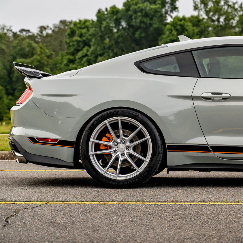 19" Velgen VF5 Gloss Silver 19x10 19x11 Concave Wheels Rims Fits Ford Mustang