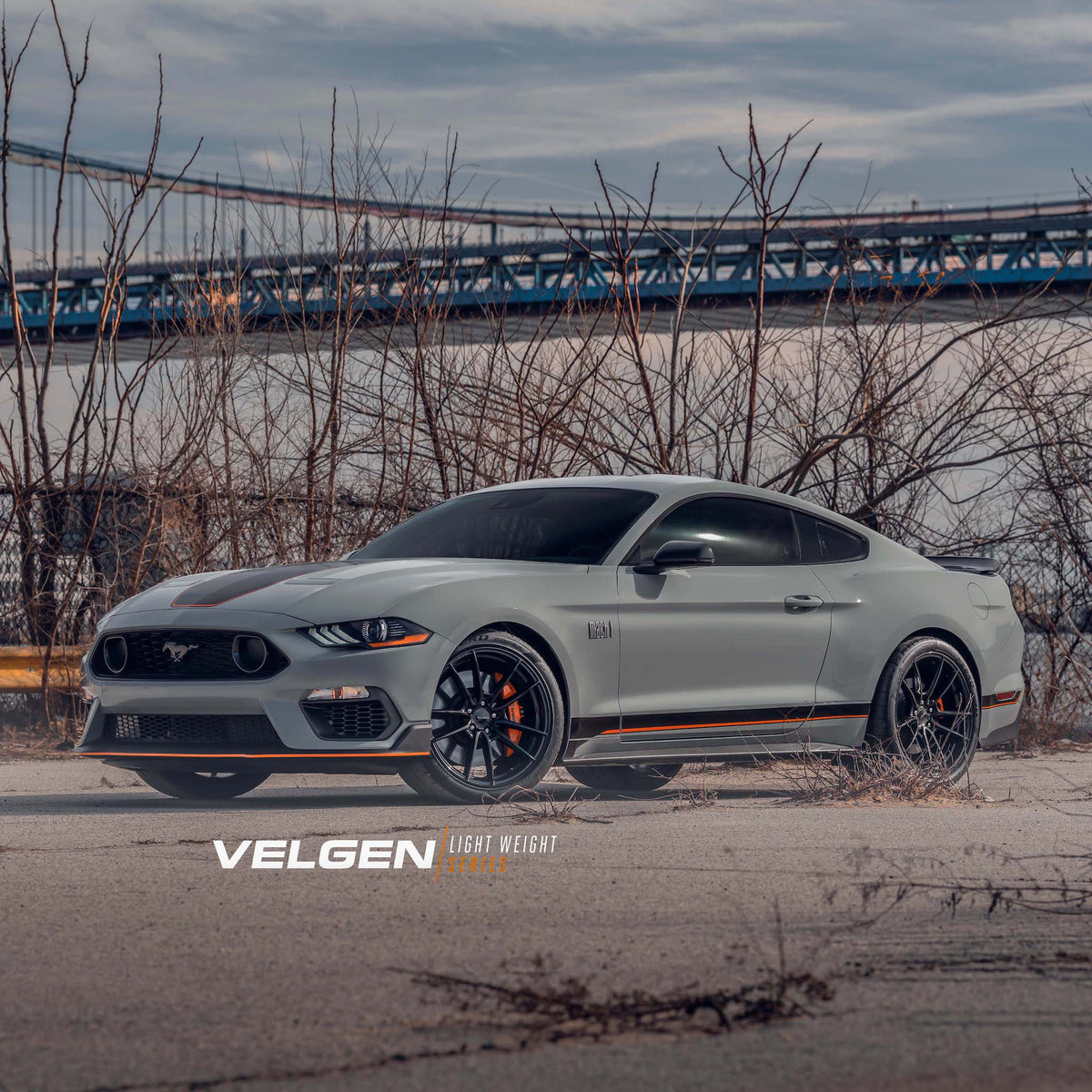19" Velgen VF5 Gloss Black 19x10 19x11 Concave Wheels Rims Fits Ford Mustang GT