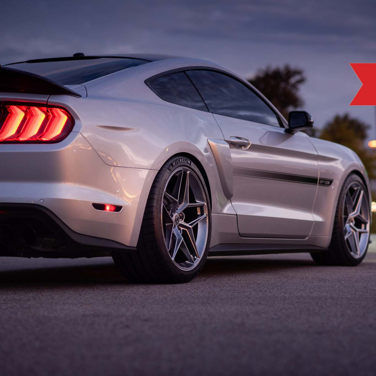 20" HRE FF11 Silver 20x10 20x11 Forged Concave Wheels Rims Fits Ford Mustang