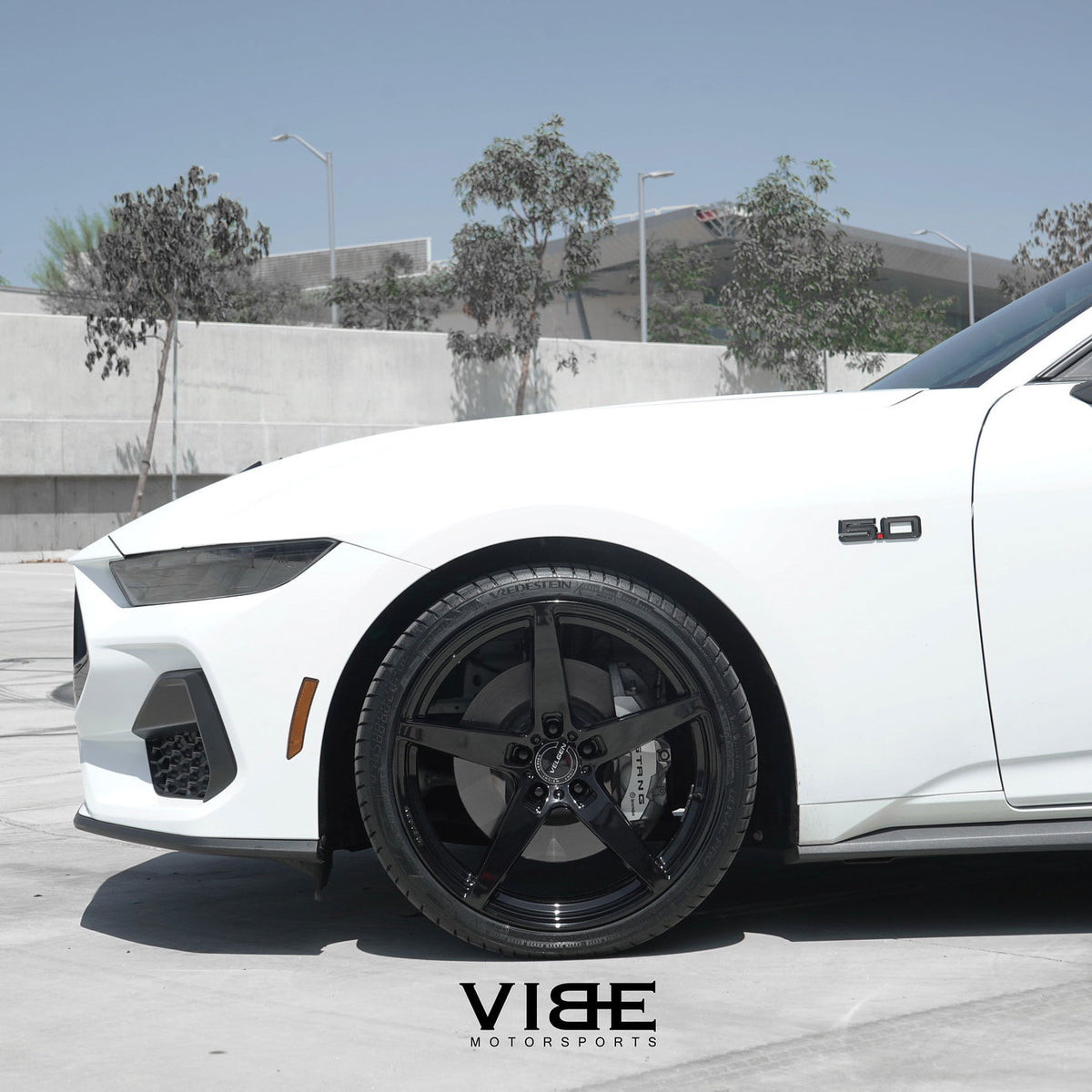 20" Velgen Classic5 Gloss Black Concave Wheels Rims Fits Ford Mustang S197