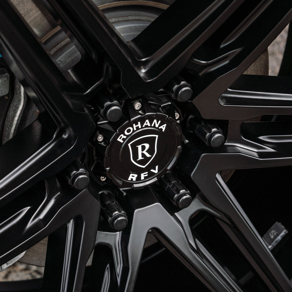 22" Rohana RFV1 Black ET0 Forged Wheels Rims Fits 2014-2018 GMC Sierra 1500