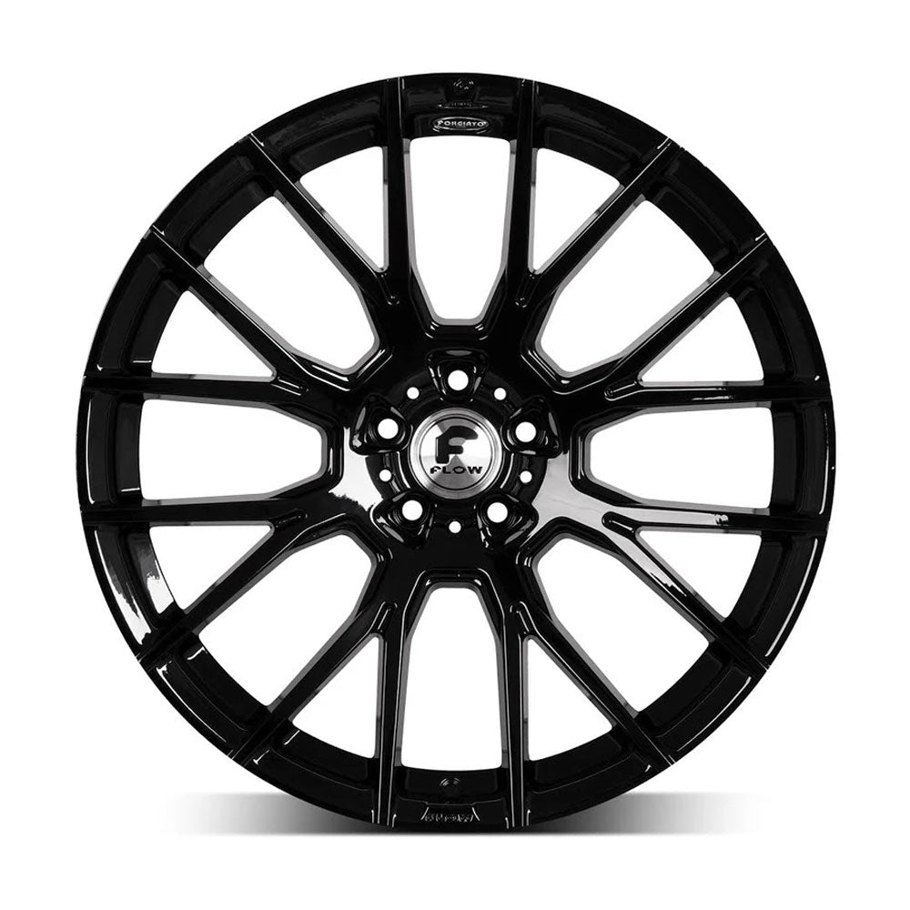 20" Forgiato Flow 001 Black Forged Concave Wheels Rims Fit Jaguar XJRS XJS