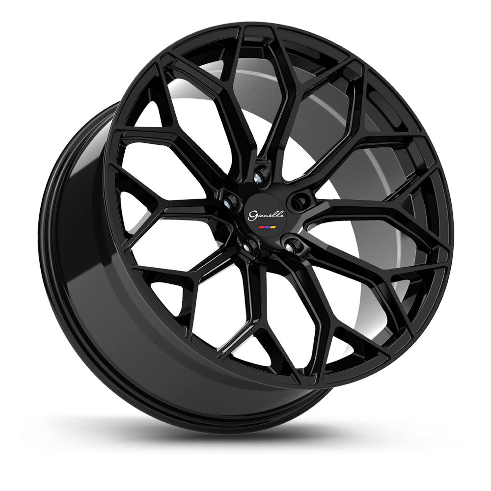 20" Gianelle Monte Carlo Black 20x8.5 20x10 Wheels Rims Fit BMW 320 328 335 340