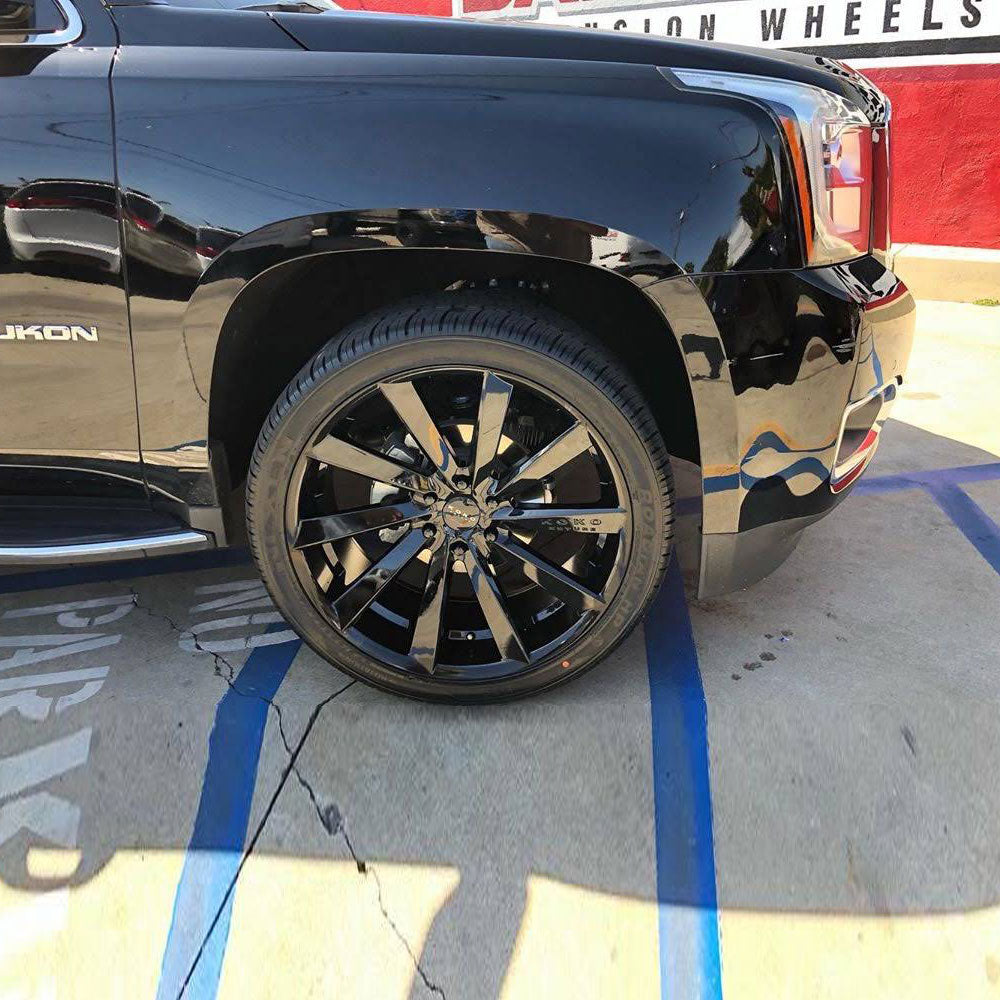 22" Koko Kuture Kapan Black 22x10.5 Wheels Rims Fits Land Rover Range Rover