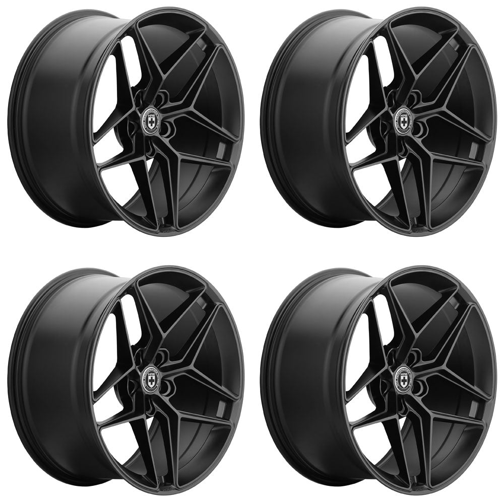 20" HRE FF11 Black 20x8.5 Forged Concave Wheels Rims Fits Tesla Model S