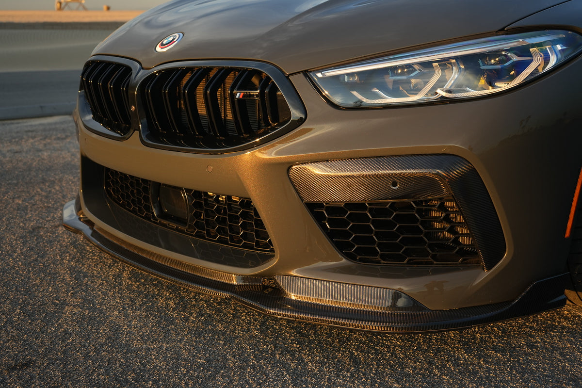 Vorsteiner VRS Aero Front Spoiler Carbon Fiber PP 2x2 Glossy Fits BMW F9X M8