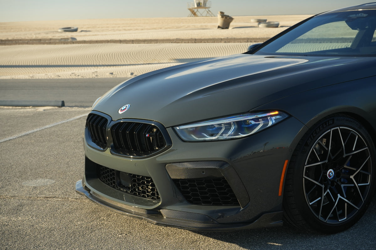 Vorsteiner VRS Aero Front Spoiler Carbon Fiber PP 2x2 Glossy Fits BMW F9X M8