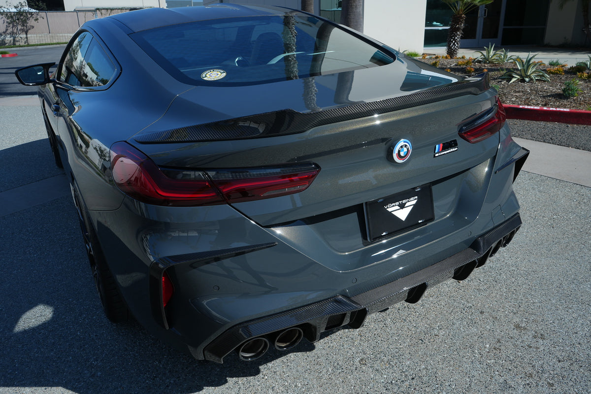 Vorsteiner VRS Aero Rear Diffuser Carbon Fiber PP 2x2 Glossy Fits BMW F9X M8