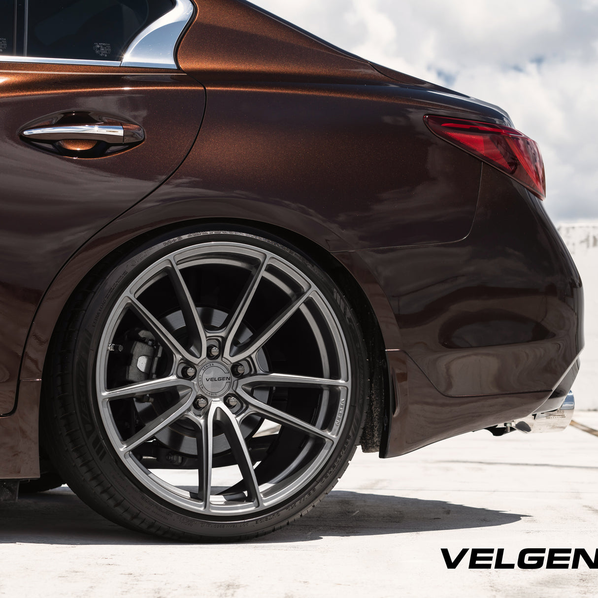 19" Velgen VF5 Gunmetal 19x9.5 19x10.5 Concave Wheels Rims Fits Tesla Model 3