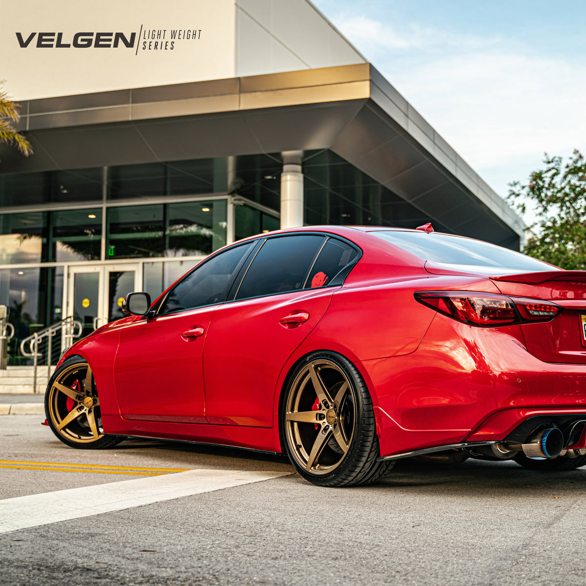 20" Velgen Classic5 Bronze 20x9.5 20x10.5 Concave Wheels Rims Fits Tesla Model 3