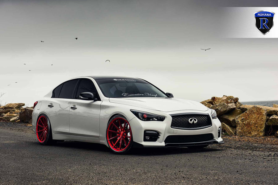 20" ROHANA RFX1 RED FORGED CONCAVE WHEELS RIMS FITS LEXUS LS460 LS600
