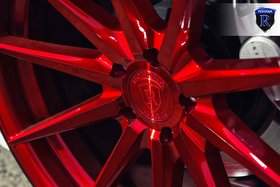 20" ROHANA RFX1 RED FORGED CONCAVE WHEELS RIMS FITS LEXUS LS460 LS600